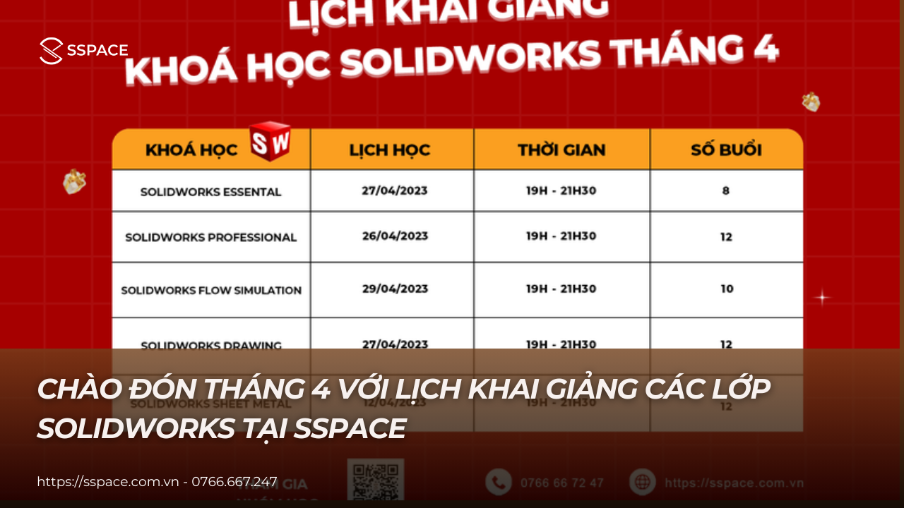 lịch khai giảng solidworks