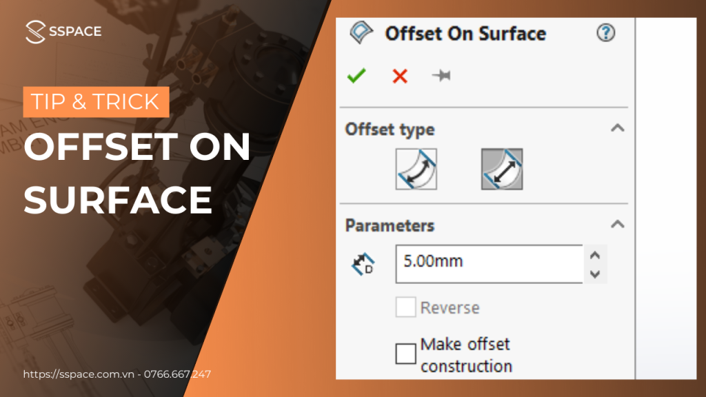 OFFSET ON SURFACE