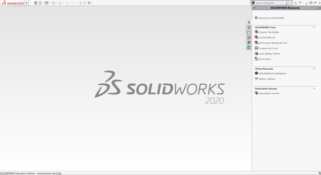 Giao diện SOLIDWORKS