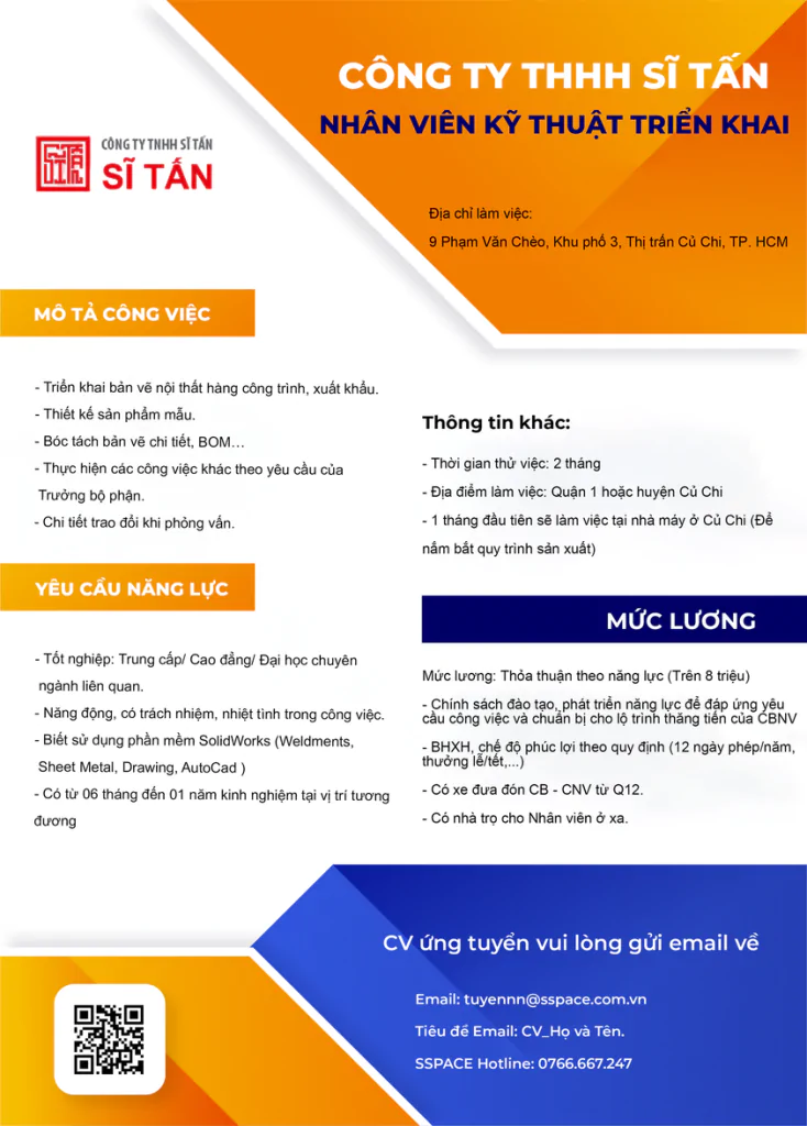 sỹ tấn tuyển dụng