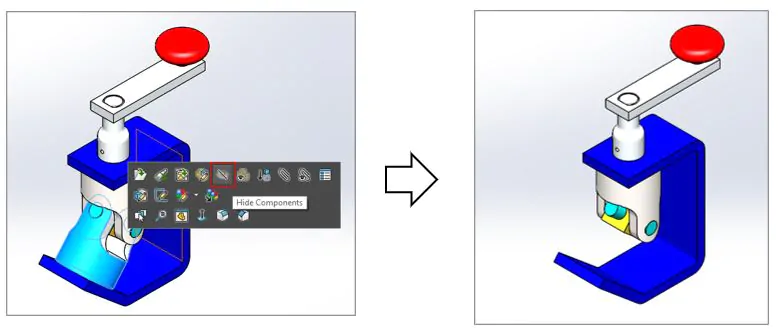 Hide Components.