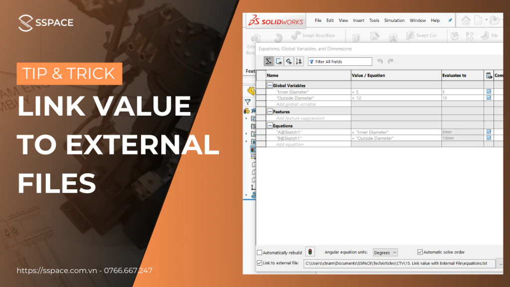 LINK VALUE TO EXTERNAL FILES