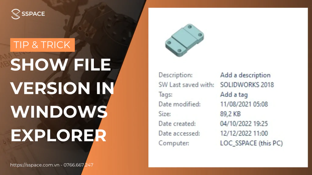 Hiển thị SOLIDWORKS File Version