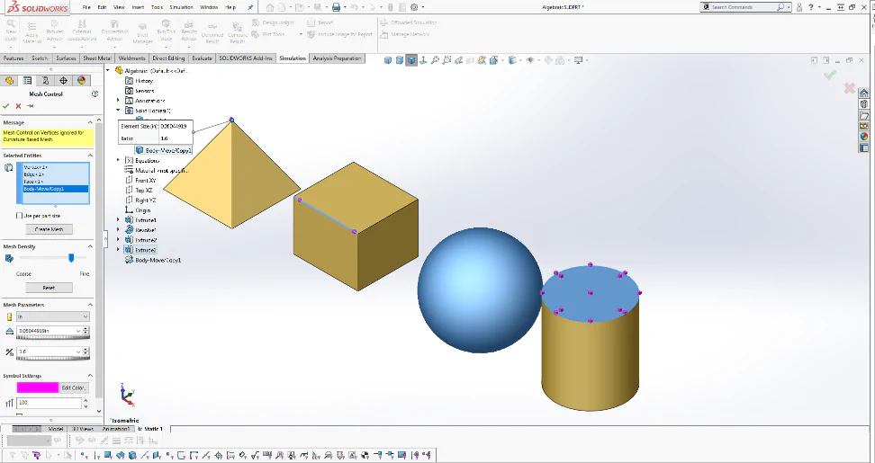công cụ Mesh Control 4