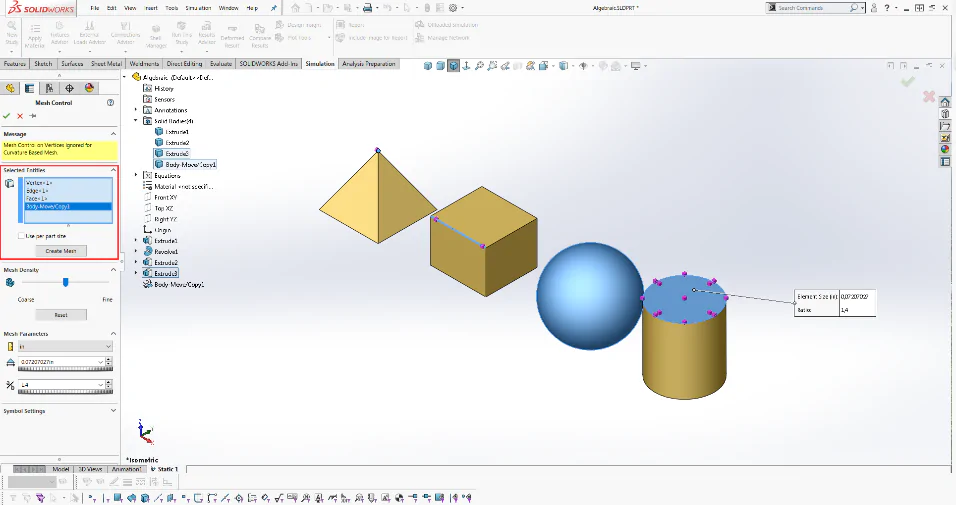 công cụ Mesh Control 1