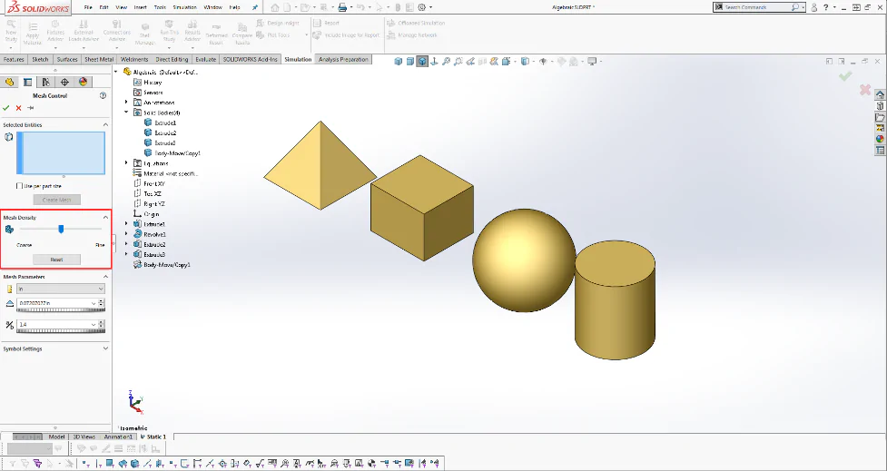 công cụ Mesh Control 3