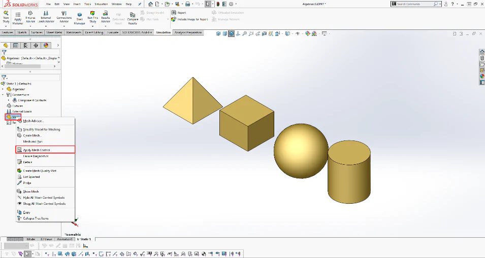 công cụ Mesh Control