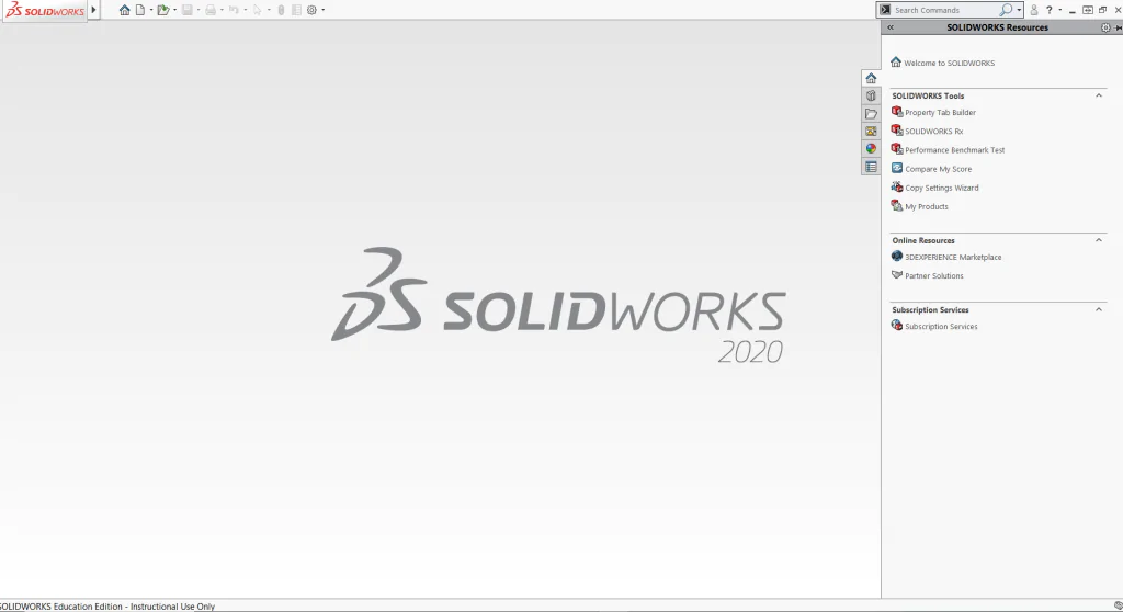 Giao diện SOLIDWORKS