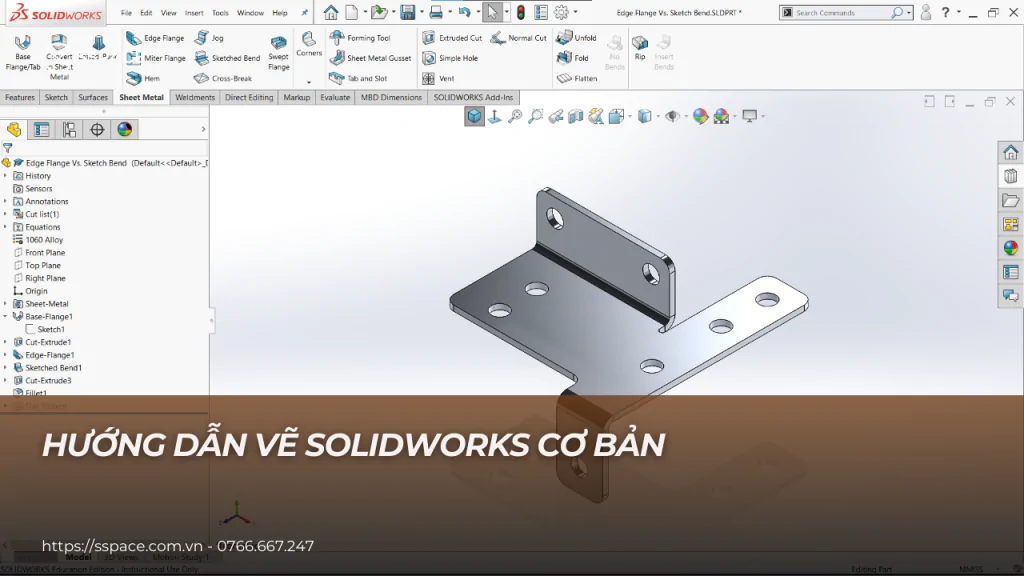 vẽ solidworks cơ bản