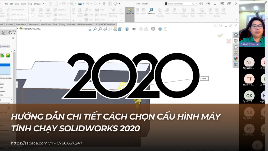 cấu hình solidworks 2020