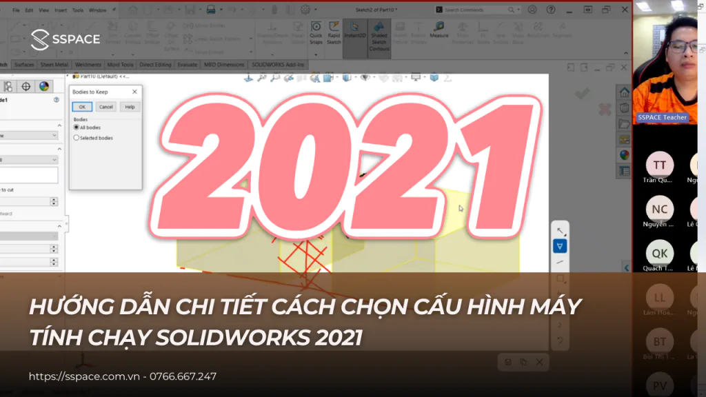 cấu hình solidworks 2021