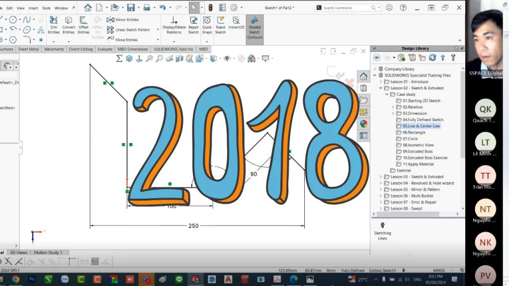 cấu hình solidworks 2018