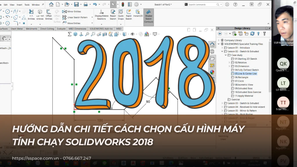 cấu hình solidworks 2018