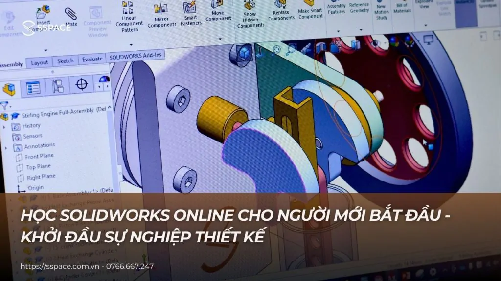Học SOLIDWORKS Online Cho Người Mới Bắt Đầu