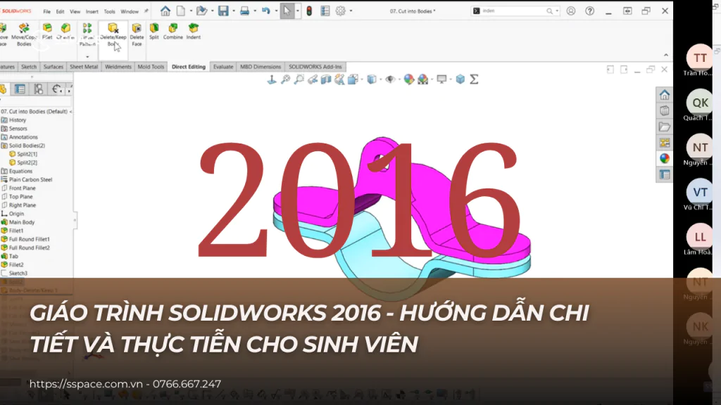 giáo trình solidworks 2016
