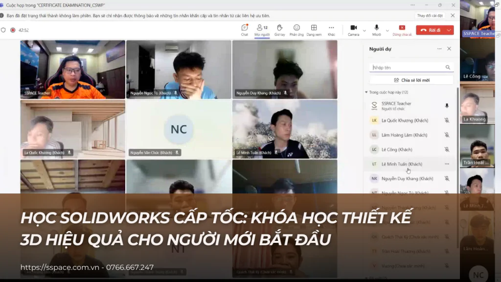học solidworks cấp tốc