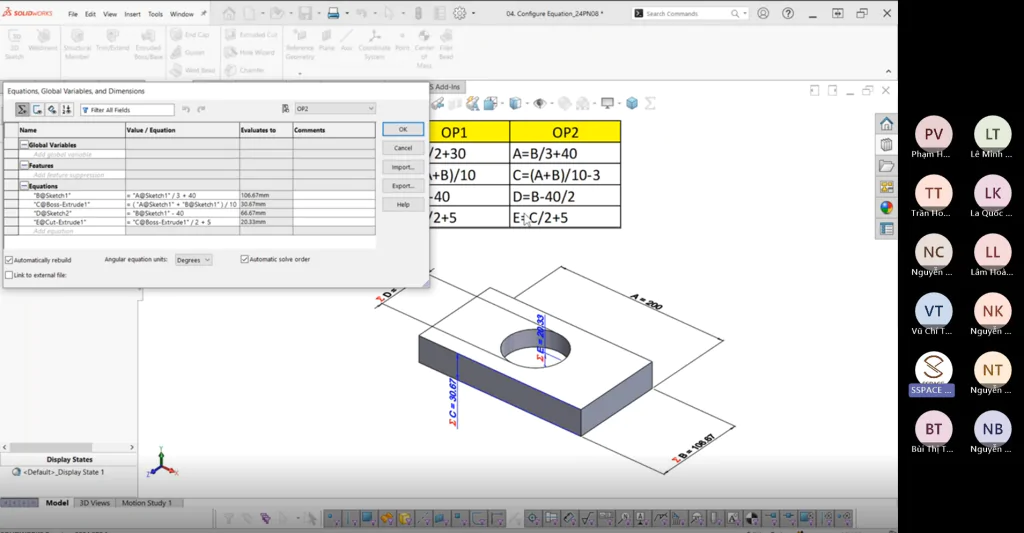 Giao diện và công cụ thiết kế trong SOLIDWORKS 2022