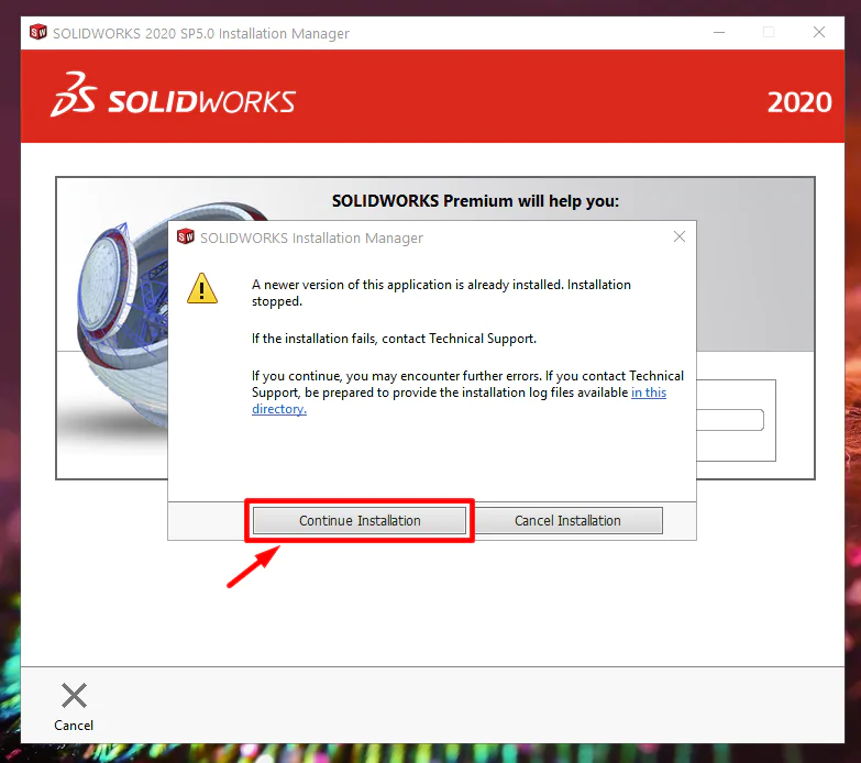 Kiểm tra tuân thủ bản quyền SOLIDWORKS 2020