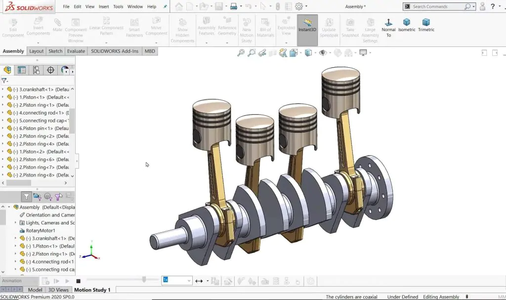 Thiết kế mô hình 2d 3d với solidworks