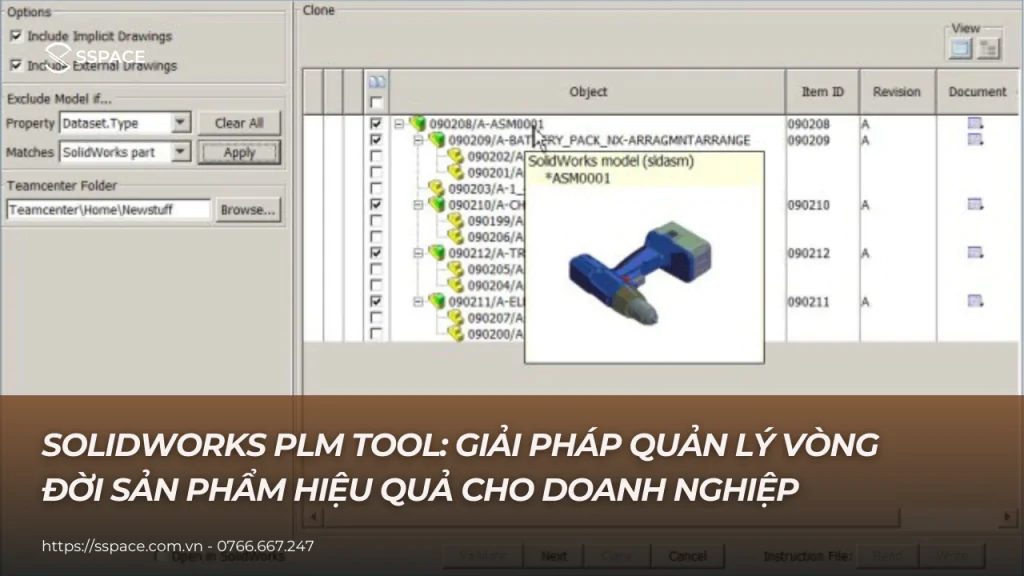 Solid Plm Software SOLIDWORKS PLM Tool: Giải pháp quản lý vòng đời sản phẩm hiệu quả cho ...
