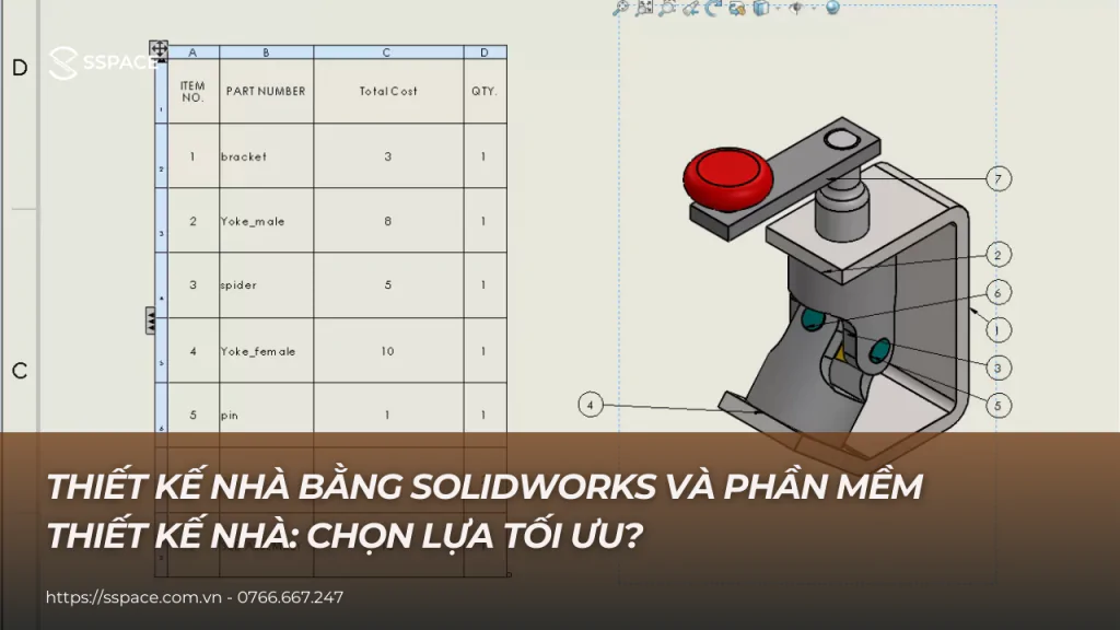 thiết kế nhà bằng solidworks